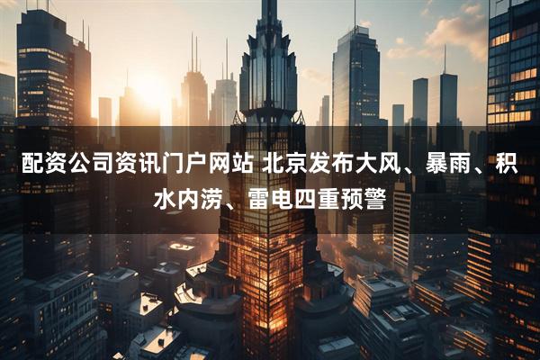 配资公司资讯门户网站 北京发布大风、暴雨、积水内涝、雷电四重预警